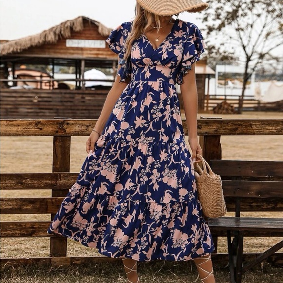 Boho floral print maxi dress - Picture 7 of 7